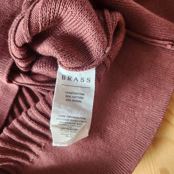 Brass Mini Ribbed Cardigan - Picture 4 of 4